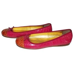 Prada Crocodile Ballet Flats - Italian made - vintage 90's